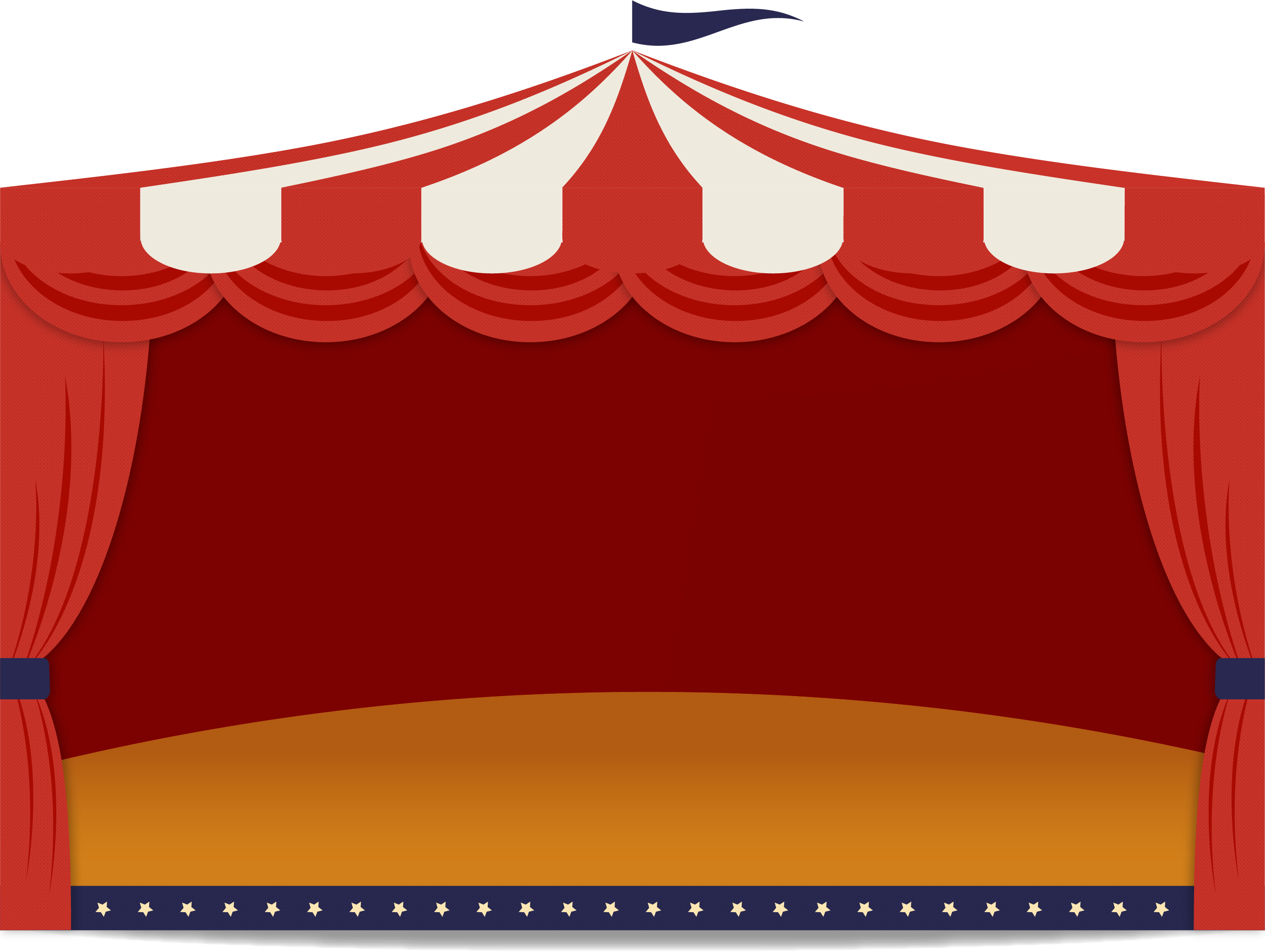 リズムゲームのサーカスのテント